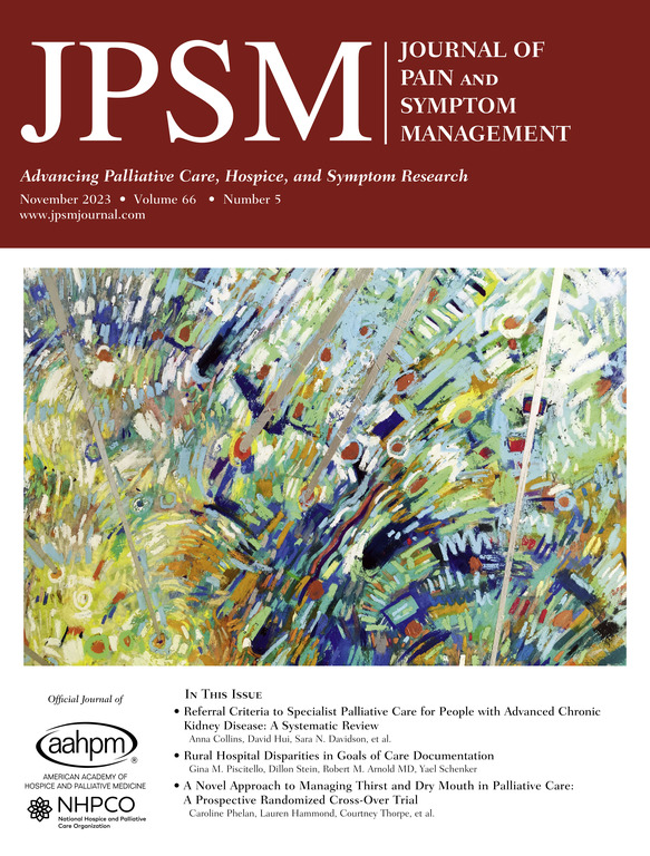 Thumbnail image of the Journal of Pain and Symptom Management.